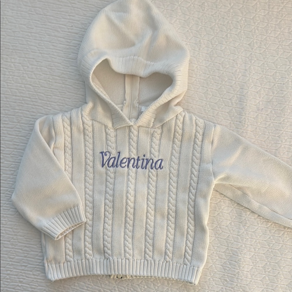 Hooded Cable Sweater